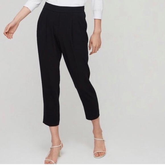 ARITZIA Babaton Black Faux Suede Cohen Pants,  Size 2 - Picture 6 of 11